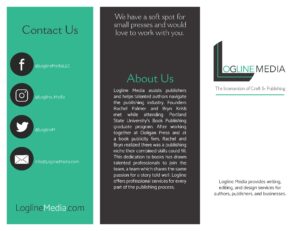 One side of a tri-fold pamphlet. Printed and handed out.